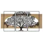 PANEL ŚCIENNY TREE FERRO E WOOD ZEST 3 SZT 176X2X90 cm (63X2X90-50X2X90)